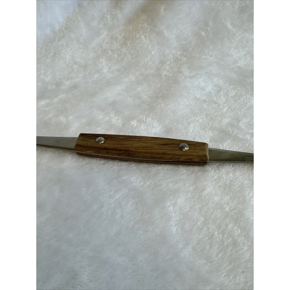 Vintage wood handle melon‎ fruit scoop 8